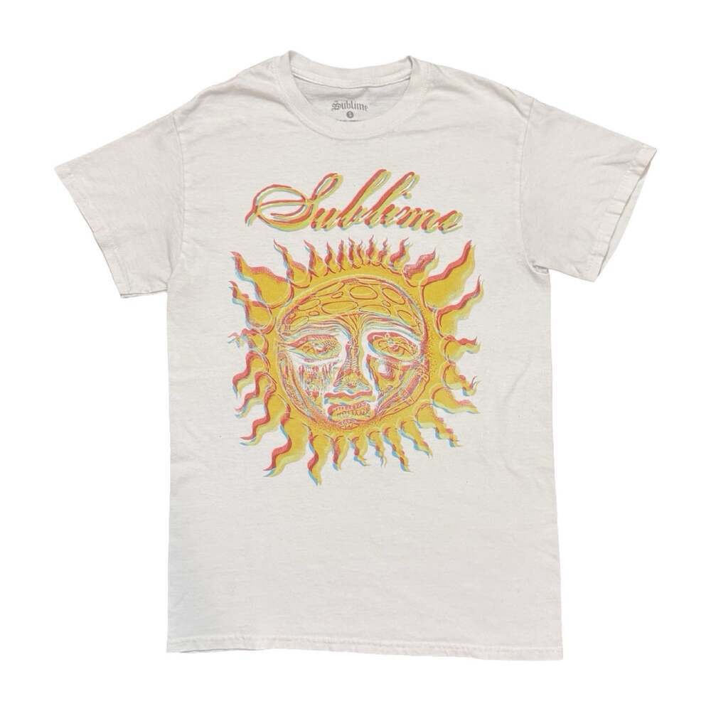 Vintage Sublime White Short Sleeve Tshirt Size Small